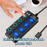 Hub 4 Puertos USB 3.0 Elegate HUB.19.3.0