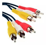 Cable 1.8 m 3 Plug RCA a 3 Plug RCA