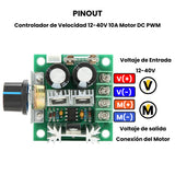 Módulo Controlador de Velocidad de Motor CD PWM 12 V - 40 V / 10 A 13 khz