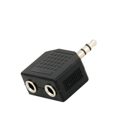 Adaptador "Y" Plug 3.5 mm Estéreo a 2 Jack 3.5 mm Estéreo