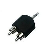 Adaptador "Y"  Plug 3.5 mm Estéreo a  2 Plug RCA