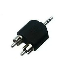 Adaptador "Y"  Plug 3.5 mm Estéreo a  2 Plug RCA
