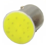 Foco Automotriz Bayoneta 1156 2 Filamentos 12 V LED COB  Fijo/Intermitente Patas Disparejas Blanco Frío