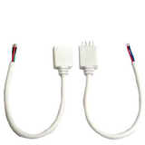 Juego de Conector Plug y Jack de Alimentación para Tira de LEDs RGB Hembra - Macho
