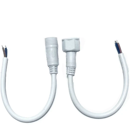 Juego de Conectores Plug y Jack Rosca 20 mm de 2 Pines