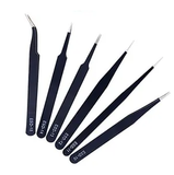 Juego de 6 Pinzas de Punta de Presición