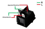 Switch Balancín 40A/125V 40A/250V 2 Polos, 1 Tiros, 2 Posiciones Enclave (ON-OFF) Rectangular Iluminado