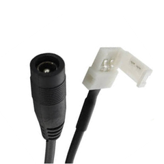 Conector de Alimentación para Tira de LEDs 3528 2 Terminal 8 mm con Jack Invertido 5.1 mm