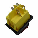 Switch Balancín 30A/250V 2 Polos, 1 Tiros, 2 Posiciones Enclave (ON-OFF) Rectangular Iluminado