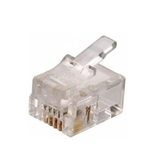 Conector Plug RJ9 4 Hilos para Auricular Teléfono