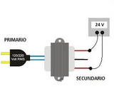 Transformador 24 V 3 A con Tap Central - Entrada 110 V