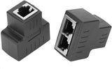 Adaptador Ethernet 1 Jack RJ45 a 2 Jack RJ45