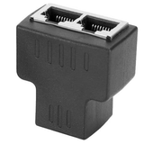 Adaptador Ethernet 1 Jack RJ45 a 2 Jack RJ45