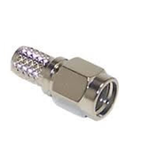 Conector SMA Plug para RG-58 Presión Plateado