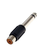 Adaptador Plug 6.3 mm Mono a Jack RCA