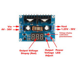 Módulo Reductor de Voltaje 5/40 V a 1.2/36 V XL4016 con Display