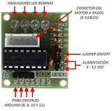 Módulo Controlador de Motor a Pasos con Motor (ULN2003+28BYJ-48)