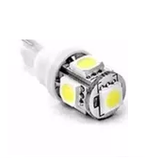 Foco Automotriz Pellizco T10 12 V de 5 LED 5050 Blanco Frío