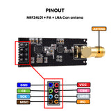 Módulo Inalámbrico Wifi con AN NRF24L01 + PA + LNA