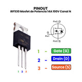 Transistor IRF530NPBF Mosfet TO220 CH-N 100 V 17 A