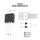 Diodo MBR20100CTG Schottky 100 V 20 A