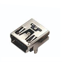 Conector USB Jack Mini USB-B 5 Pines para Chasis DIP