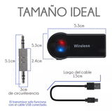 Receptor Inalámbrico de Bluetooth a 3.5 mm