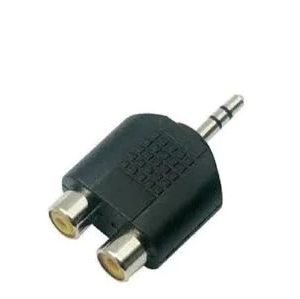 Adaptador "Y"  Plug 3.5 mm Estéreo a 2 Jack RCA