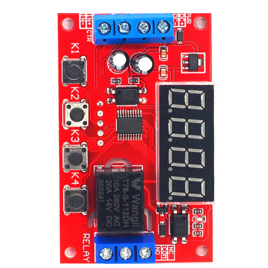 Módulo de 1 Relevador 5 V con Temporizador de Retardo