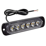 Faro Rectangular 12 V - 24 V 6 Leds 9 W Blanco Frío
