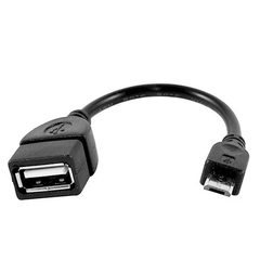Adaptador Otg USB-A a  Micro USB (V8) con Cable