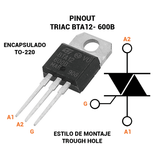 Triac 12A 600V TO220 BTA12-600BW