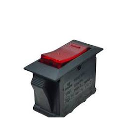 Switch Balancín 20A/125V 16A/250V  1 Polo, 1 Tiros, 2 Posiciones Enclave (ON-OFF) Iluminado Rectangular Reset