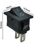 Switch Balancín Micro 6A/125V 3A/250V 1 Polo, 1 Tiros, 2 Posiciones Enclave (ON-OFF) Rectangular