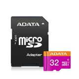 Memoria MicroSD 32 GB Adata  AUSDH32GUICL10 con Adaptador Clase 10