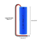 Batería Recargable 18650 3.7 V 1800 mA Li-ion 660-730