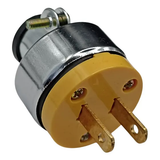 Clavija Eléctrica Monofásica no Polarizada no Aterrizada con Abrazadera Metálica