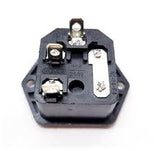 Contacto Eléctrico Macho de Interlock C14 con Portafusible Orificios