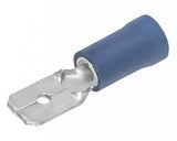 Terminal Eléctrica Faston Macho 3/16" para Cable 16-14 AWG con Forro