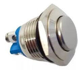Switch Push 2A 36V 1 Polo, 1 Tiro Momentáneo (NA) Redondo Metálico