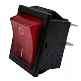Switch Balancín 20A/125V 15A/250V 2 Polos, 1 Tiros, 2 Posiciones Enclave (ON-OFF) Rectangular Iluminado
