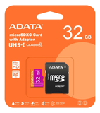 Memoria MicroSD 32 GB Adata  AUSDH32GUICL10 con Adaptador Clase 10