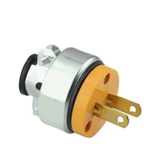 Clavija Eléctrica Monofásica no Polarizada no Aterrizada con Abrazadera Metálica