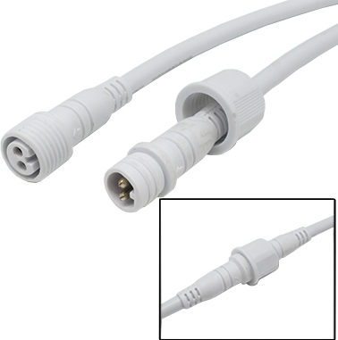 Juego de Conectores Jack y Plug 2 Pines IP68 20 mm