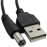 Cable de Alimentación 1 m Plug USB-A a Plug Invertido 5.1 mm x 2.1 mm