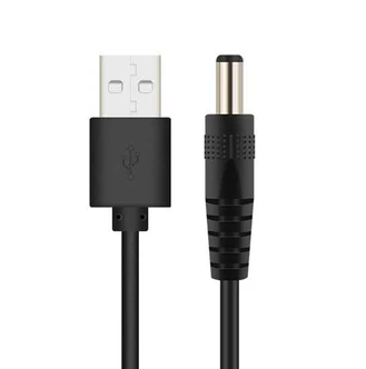 Cable de Alimentación 1 m Plug USB-A a Plug Invertido 5.1 mm x 2.1 mm