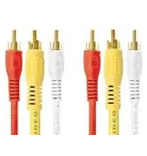 Cable 1.8 m 3 Plug RCA a 3 Plug RCA