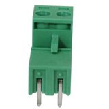 Terminal Block 2 Tornillos 1.1 cm x 1.5 cm x 1.7 cm Verde con Contraparte