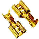 Terminal Eléctrica Faston Hembra 1/4" para Cable 16-14 AWG Desnuda