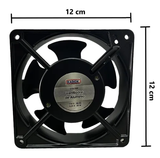 Ventilador Metálico 120 V, 120 mm x 120 mm x 38 mm, 0.24 A